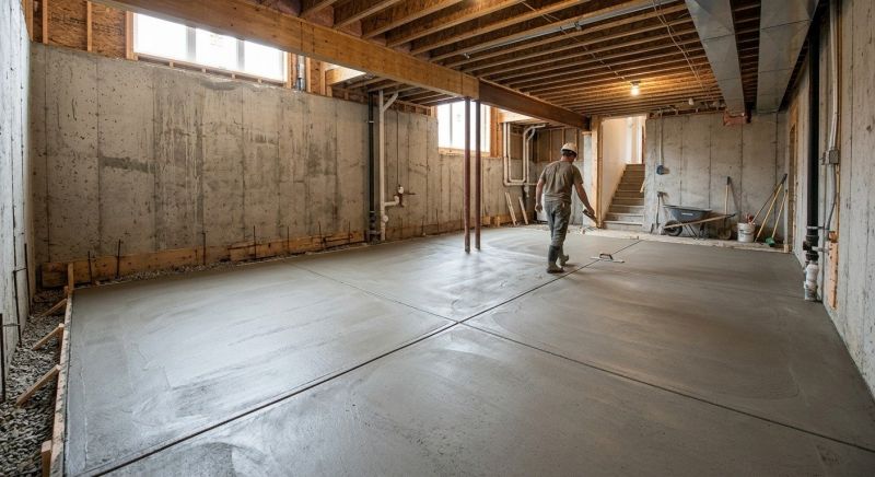 Basement Concrete Installation in Cincinnati, OH