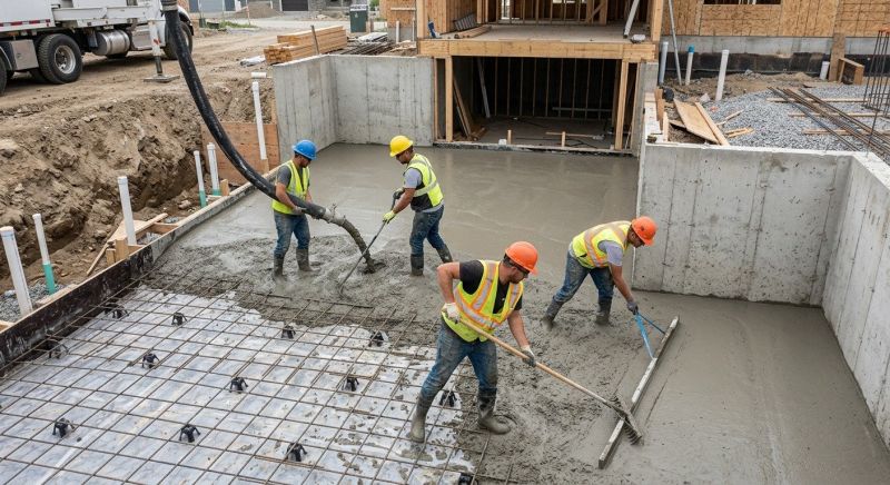 Basement Concrete Installation in Morrow, OH