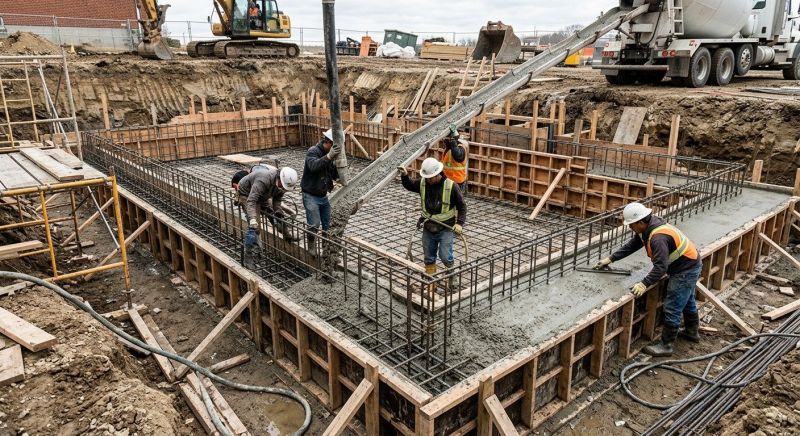 Basement Concrete Installation in Spring Valley, OH