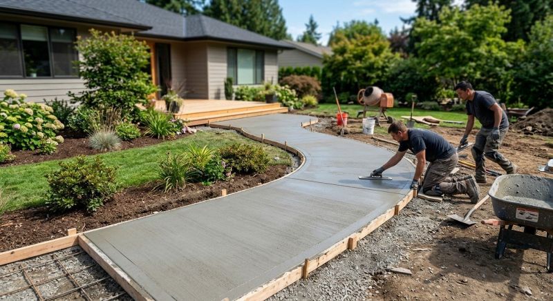 Cement Walkway Installation in Clermont County, OH