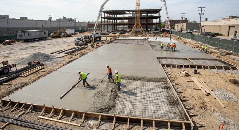 Commercial Slab Construction in Morrow, OH