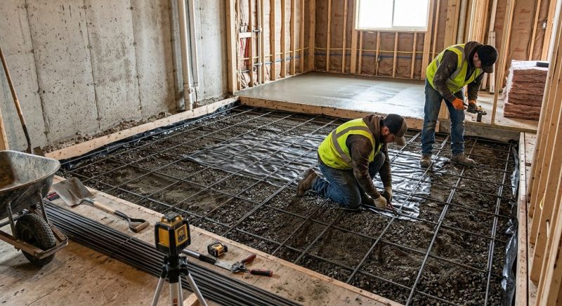 Concrete Floor Construction in Milford, OH