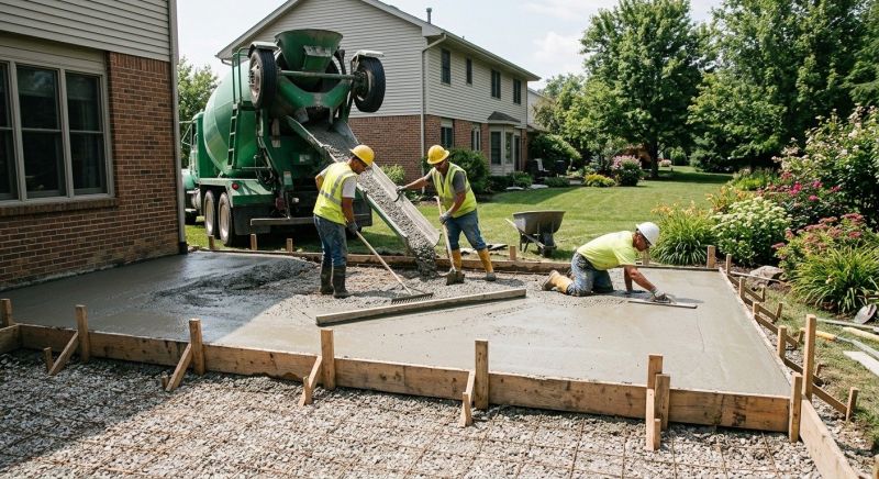 Concrete Patio Pouring in Clermont County, OH
