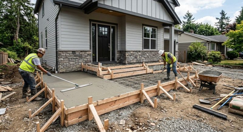 Concrete Porch Construction in Clermont County, OH