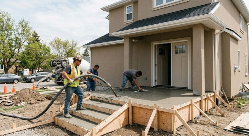 Concrete Porch Installation in Harrison, OH