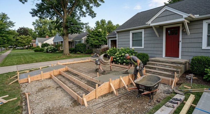 Concrete Porch Installation in Lebanon, OH