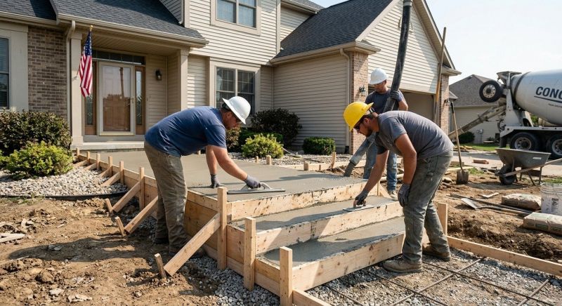 Concrete Porch Installation in Clermont County, OH