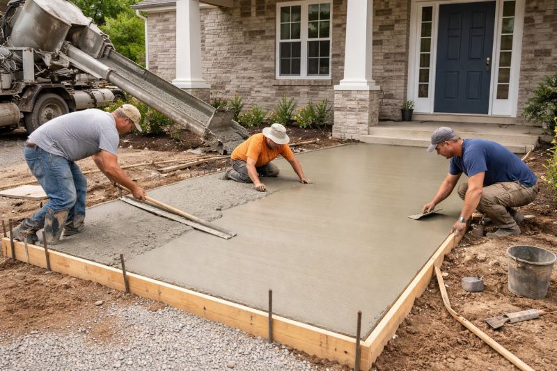 Concrete Porch Installation in Maineville, OH