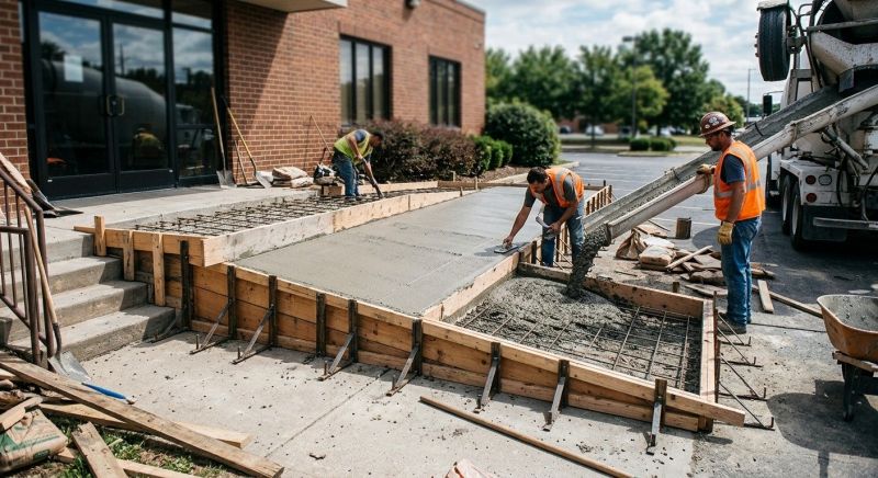 Concrete Ramp Installation in Mason, OH
