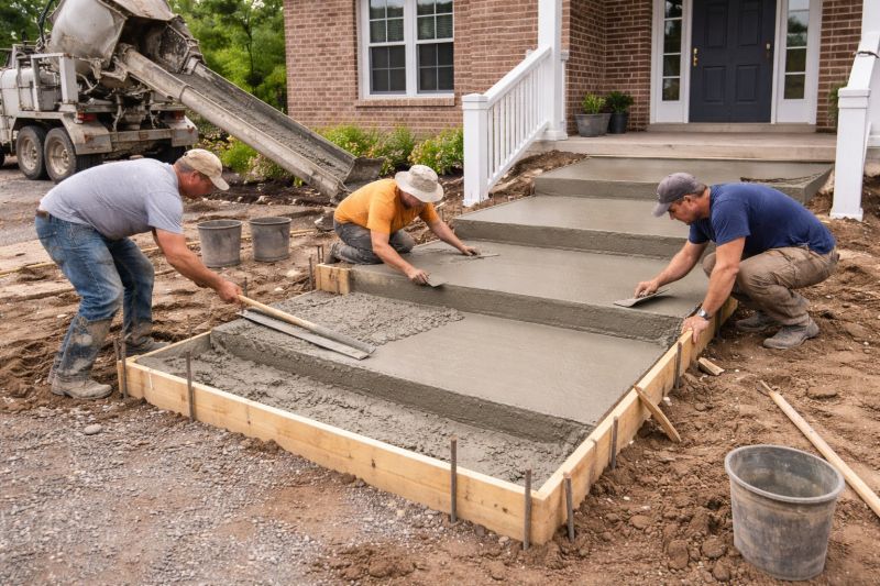 Concrete Stairs Construction in Miamitown, OH