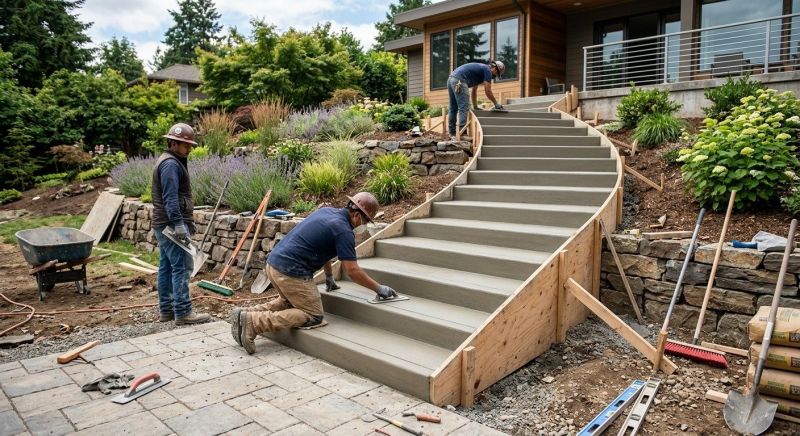 Concrete Stairs Installation in Blanchester, OH