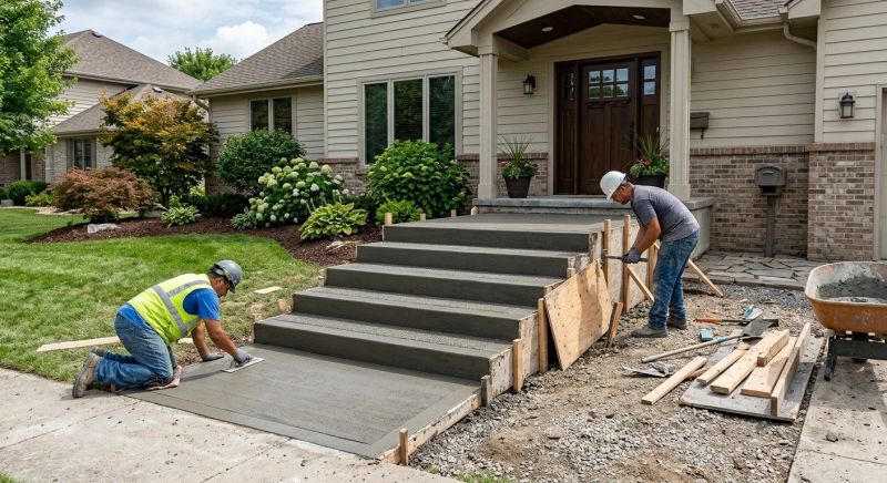 Concrete Stairs Installation in Cincinnati, OH