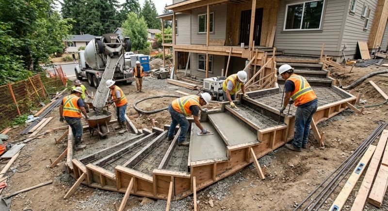 Concrete Stairs Installation in Fayetteville, OH