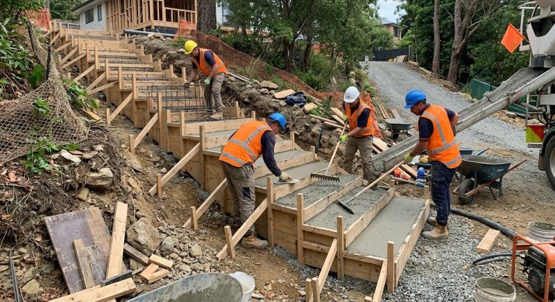 Concrete Stairs Installation in Mount Orab, OH