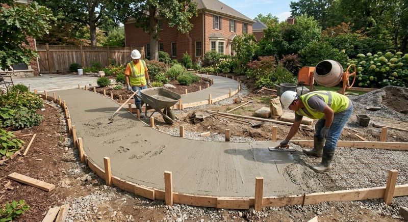 Concrete Walkway Installation in Blanchester, OH