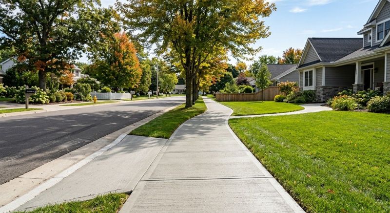 Concrete Walkway Installation in Franklin, OH