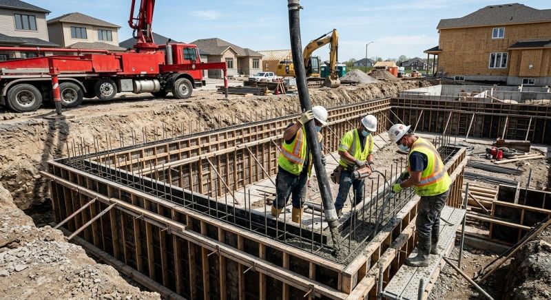 Foundation Wall Pouring in Blanchester, OH