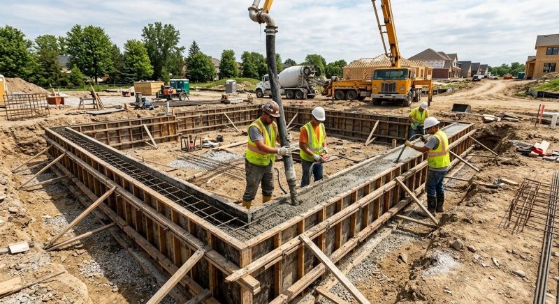 Foundation Wall Pouring in Lebanon, OH