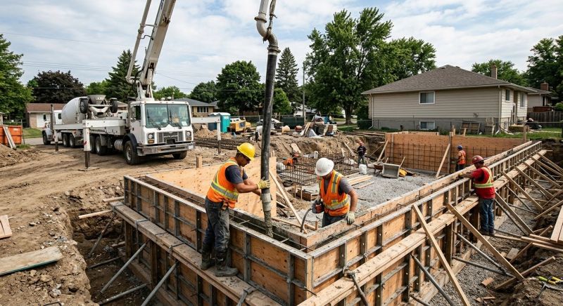 Poured Foundation Installation in Clermont County, OH