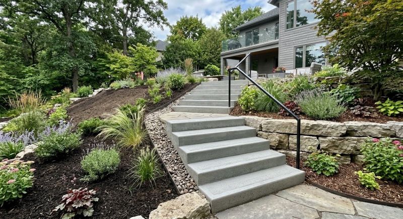 Poured Steps Installation in Bethel, OH