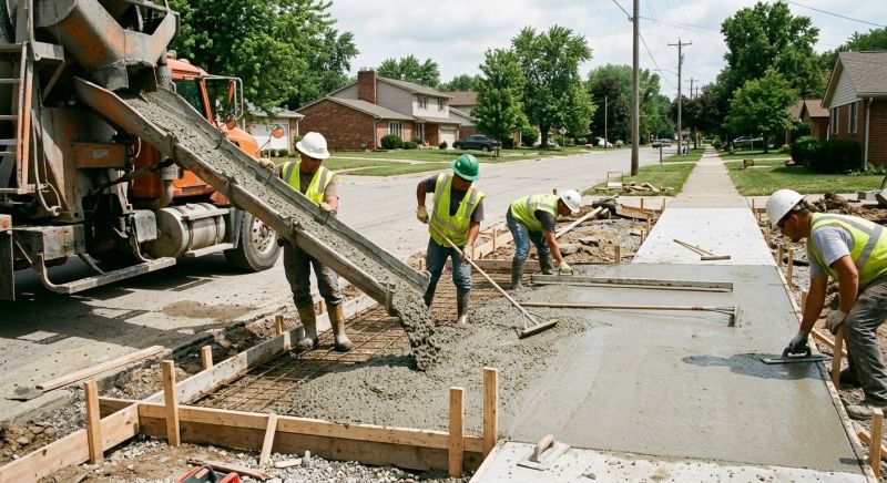 Sidewalk Construction in Fayetteville, OH