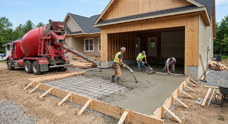 Basement Floor Pouring